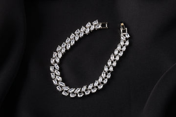 Radiant Crystal Teardrop Bracelet