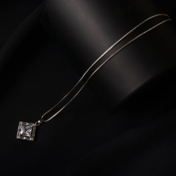 Luxe Crystal Square Pendant